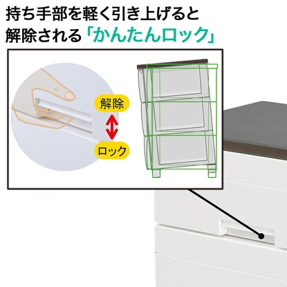 フィッツプラスNT　幅55cm 3段 ミドルブラウン(F5503) [4]