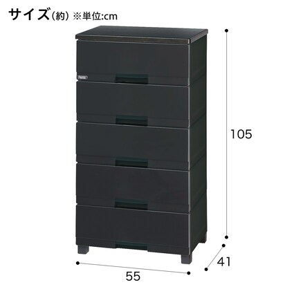 フィッツ プレミアム　幅55cm 5段　PBK(FP5505) [2]