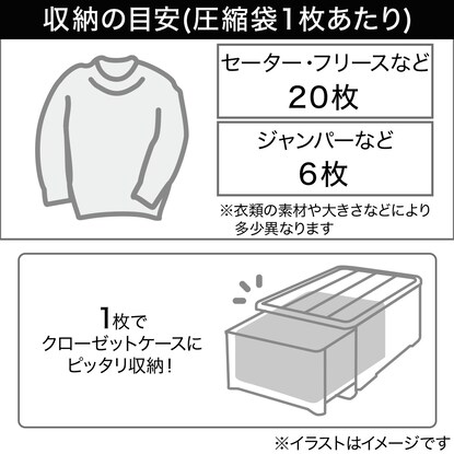 クローゼットケース用衣類圧縮袋(2枚入り) [3]