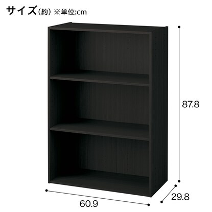 【ネット限定色】連結できるNカラボ ワイド 3段(ブラック) [2]