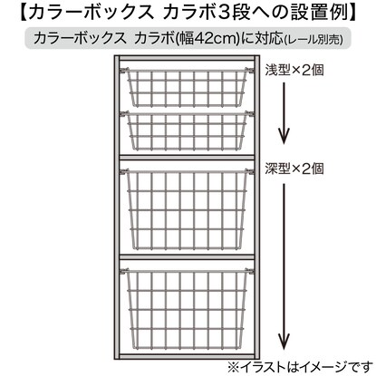 積み重ねでき、引出しになるワイヤーバスケット　レギュラー [3]