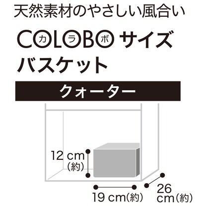 自然素材バスケット クォーター(バンクアン) [3]