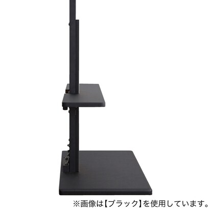 100インチ対応 頑丈・デザインテレビスタンド専用サウンドバー棚板(WH) [4]