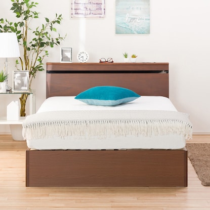 NITORI カレカ-S ベッドフレーム（シングル／セミダブル共通） セミダブルベッドフレーム(カレカ-S 引出し付き/MBR) | Sizeee