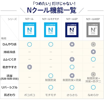 ひんやりもちもち両面使える肌布団　ダブル(Nクール モチモチ i-n GY D) [2]