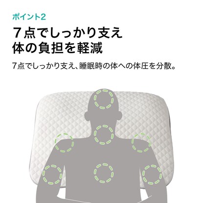 肩・首・背中も支える枕(P2208)本体＋洗い替え用カバー(GY)セット [4]