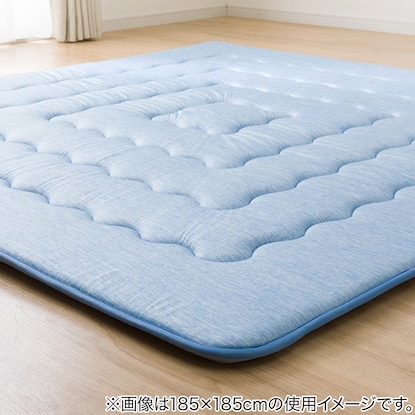 30mmウレタン入り 接触冷感+防音ラグ(NクールSPフックラ BL 185X240) [3]