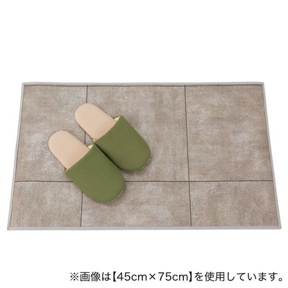 クッションフロア玄関マット　モルタルタイル(GRY 80×150) [5]