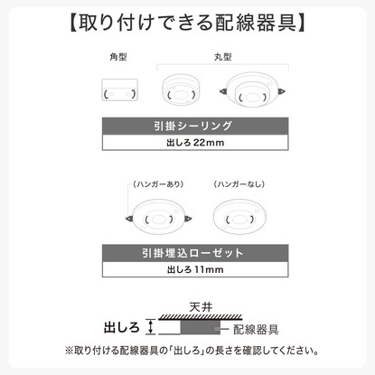 3灯 LEDシーリングライト(YP-S3 ブラック) [4]