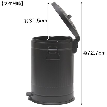 ペダルペールソフトクローズ 20L(ブラック) [2]