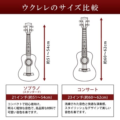 ウクレレ 23インチコンサート スターターセット(U23M BR) [2]