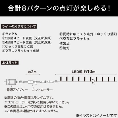 LEDライト(200球 4色ミックス iTK) [2]