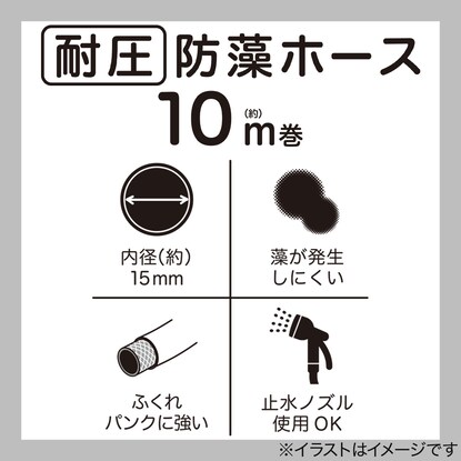 耐圧防藻ホース(10m巻) [2]