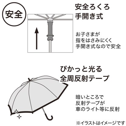 こども用傘(バイカラー 58cm NV) [5]