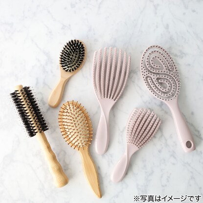 【デコホーム商品】獣毛ヘアブラシ クッションS [2]