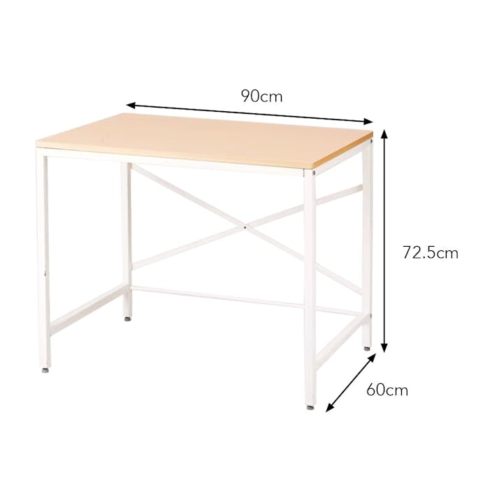 ワークデスク ナチュラル M 90×60×72.5cm W30 [2]