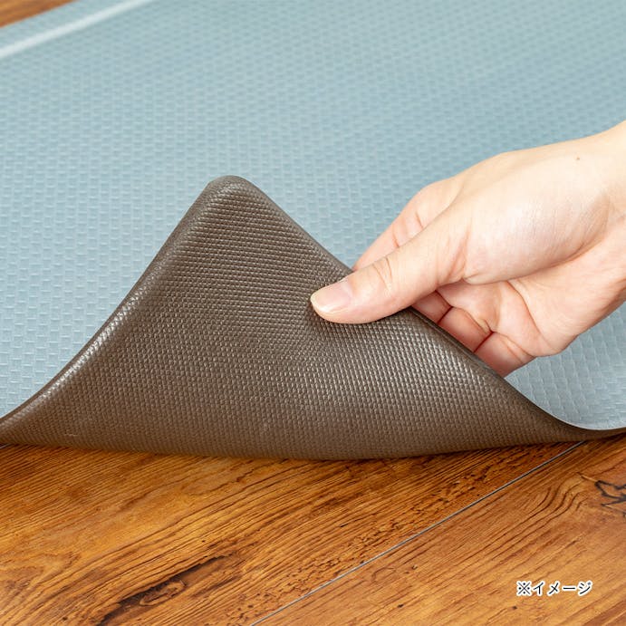 すき間を埋めるキッチンマット L-Fit グレー 約60×240cm [2]