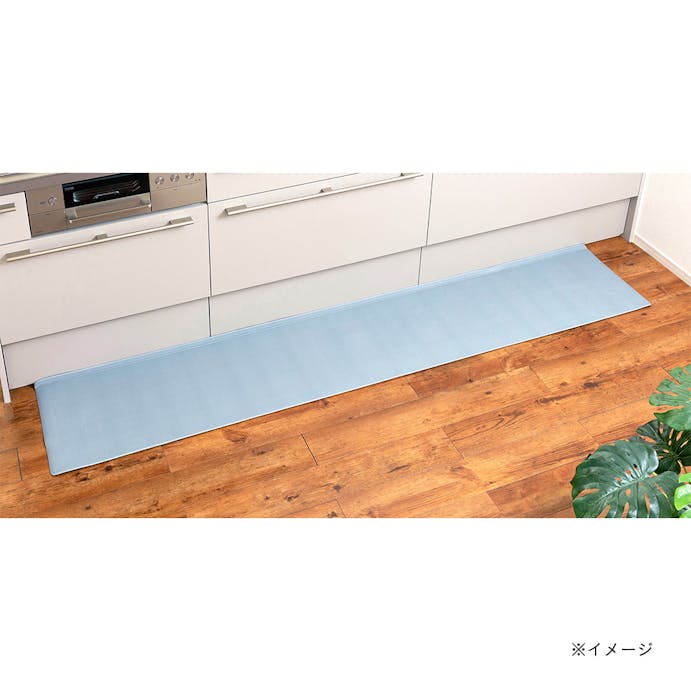 すき間を埋めるキッチンマット L-Fit グレー 約45×240cm [5]