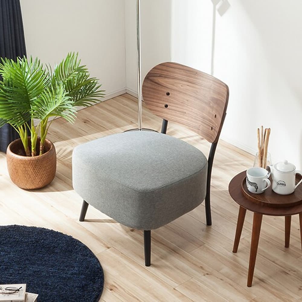 アクセントチェア　アブリコ　MBR　ミドルブラウン　<N> [3]