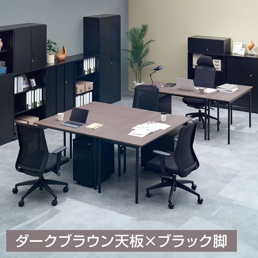 ワークテーブル フリーレイアウトワークテーブル フリーアドレスデスク 幅1200×奥行700×高さ720mm レイアウト自由 会議テーブル オフィスデスク 作業台 平机 [3]