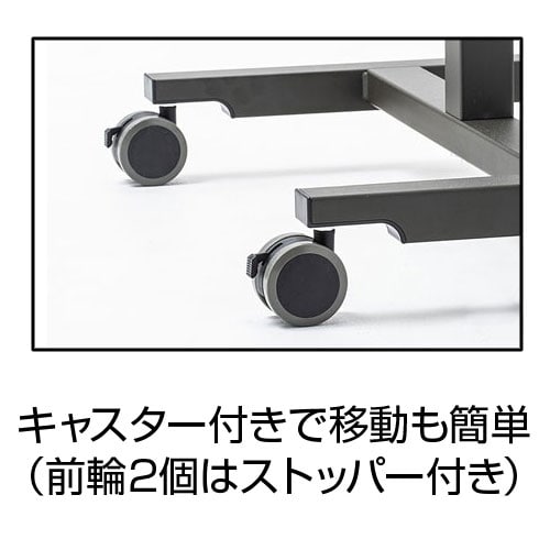 ワークデスク スタンディングデスク 演台 昇降デスク 幅620×奥行435×高さ765～1105mm キャスター付き ガス圧式 ERD-GAP1W [5]