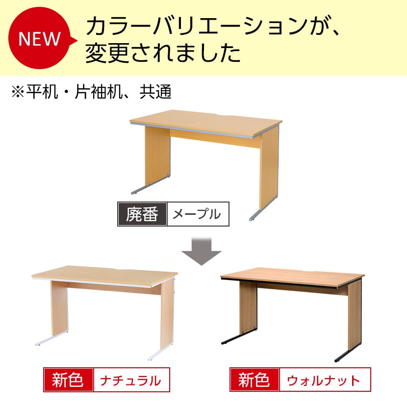 【デスクチェアセット】オフィスデスク 片袖机 幅1200×奥行600×高さ700mm + オフィスチェア レプリ セット [3]