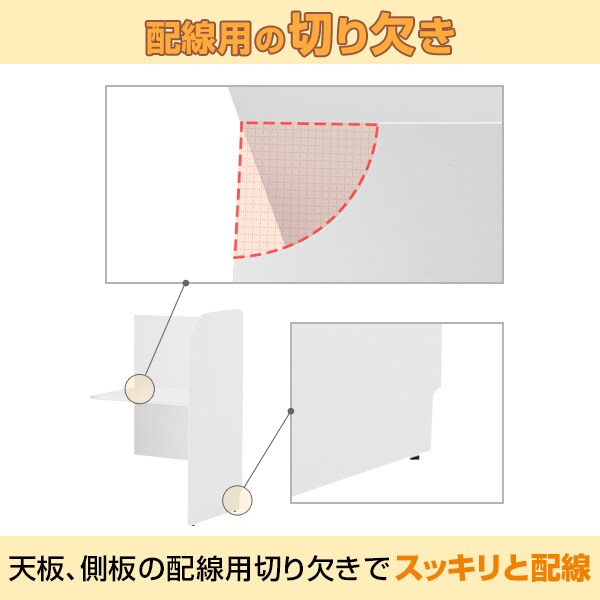 【増設用】 PCブースデスク PCbooth Z-SHPCB2-70ADBP パネル付きデスク 幅718×奥行600×高さ1200mm(天板高さ700mm) 背板付き [4]