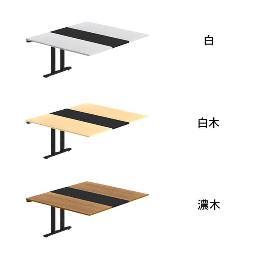 Garage(ガラージ)/NSデスク フリーアドレスタイプ(増連) メラミン仕様 幅1200×奥行1400×高さ720mm/GA-NS-B127HMJ [2]