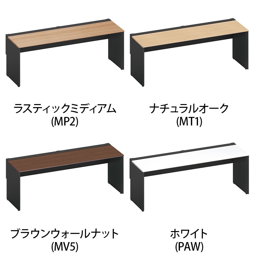 コクヨ ワークヴィスタ+ フリーアドレスデスク 基本テーブル 片面タイプ 配線カバー開閉式 幅2000×奥行725×高さ720mm 脚ブラック DWV-WD2007-E6A [2]