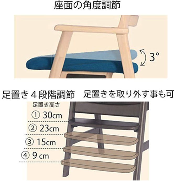 ビーンズ WH/BE マルチチェア【別送品】 [4]