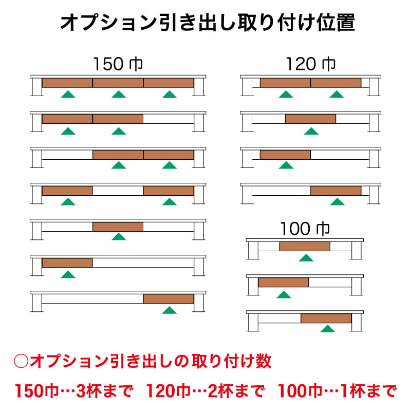 小島工芸 オプション引出し ＪＤ(ウッディホワイト) [4]