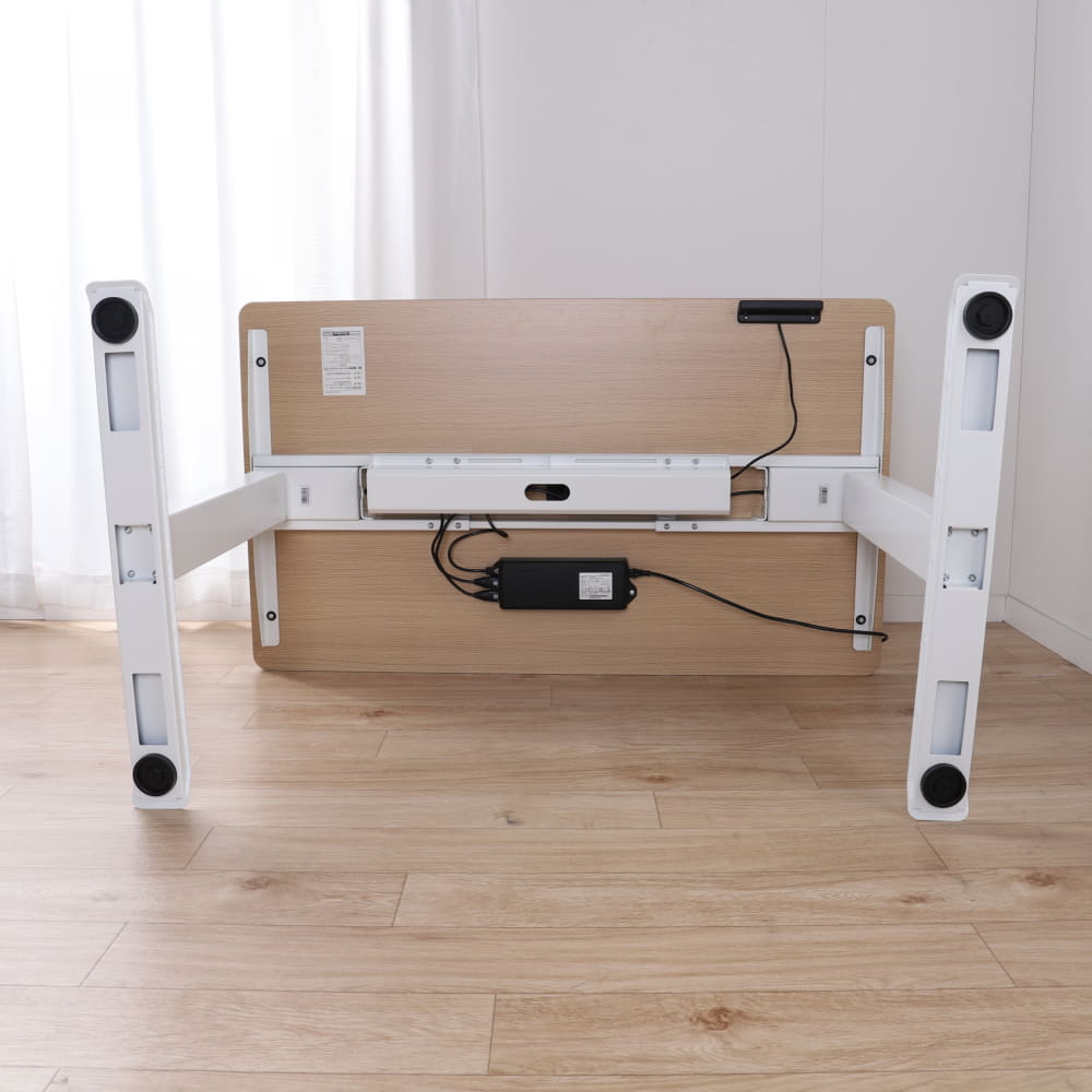 山善　YAMAZEN　ヤマゼン　電動昇降デスクレギュラータイプ　ELD-T1000　MBK／SLGY [3]