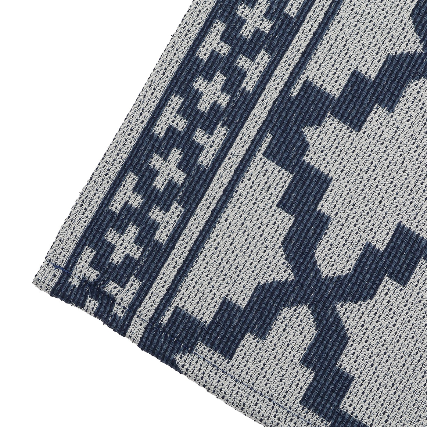 折りたたみラグ　グリーク　GY(185×185) [2]