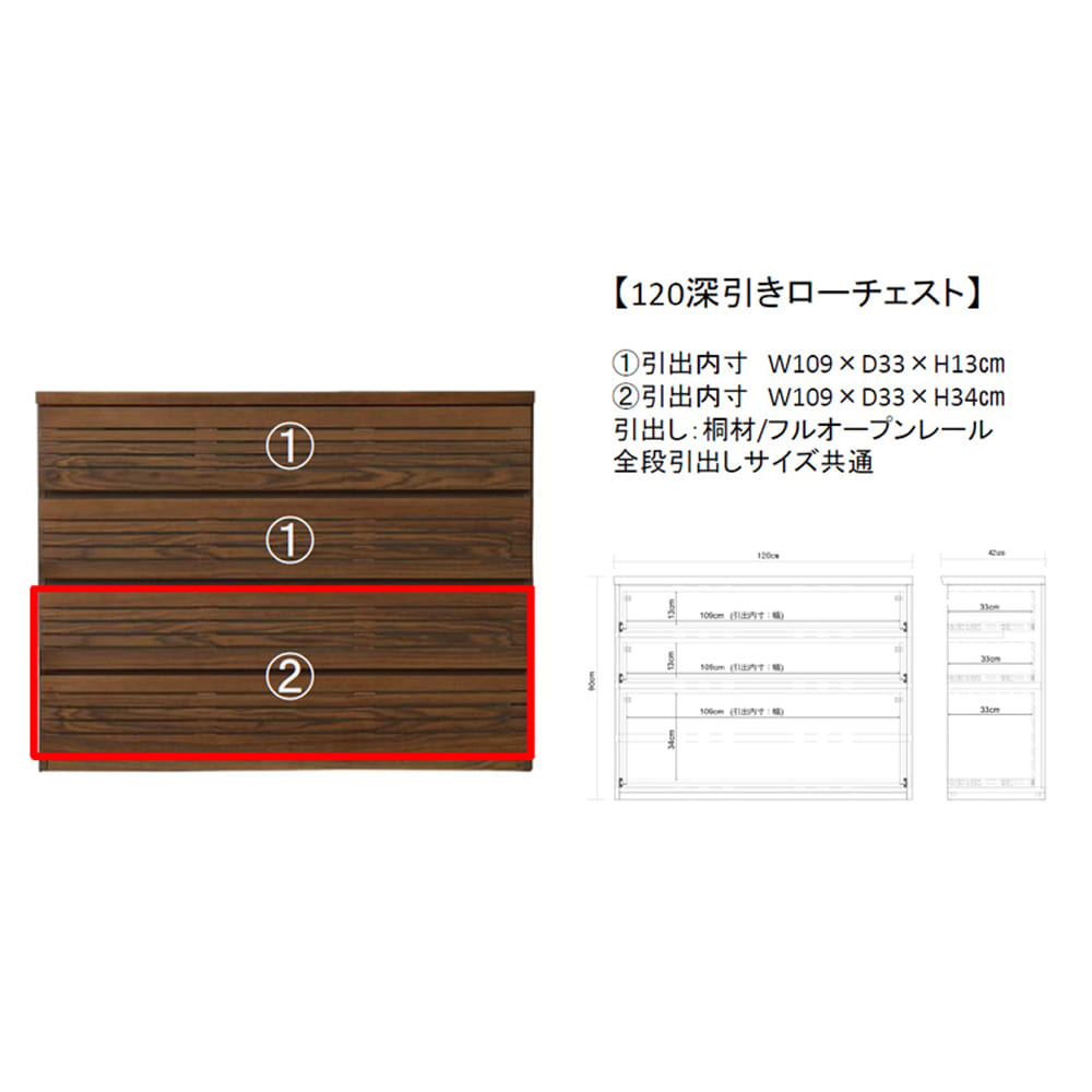 ローチェスト　ラスティー深引き１２０　ＷＮ [3]