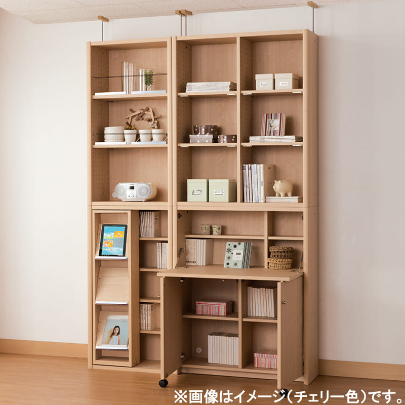 小島工芸　本棚　ＮＥＰ　ニューエポック　７５スライドＦ　モカ＋モカ [2]