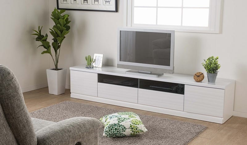 ローボード（テレビ台）　ウェイク　２１０ＴＶ（ＢＫ木目） [2]