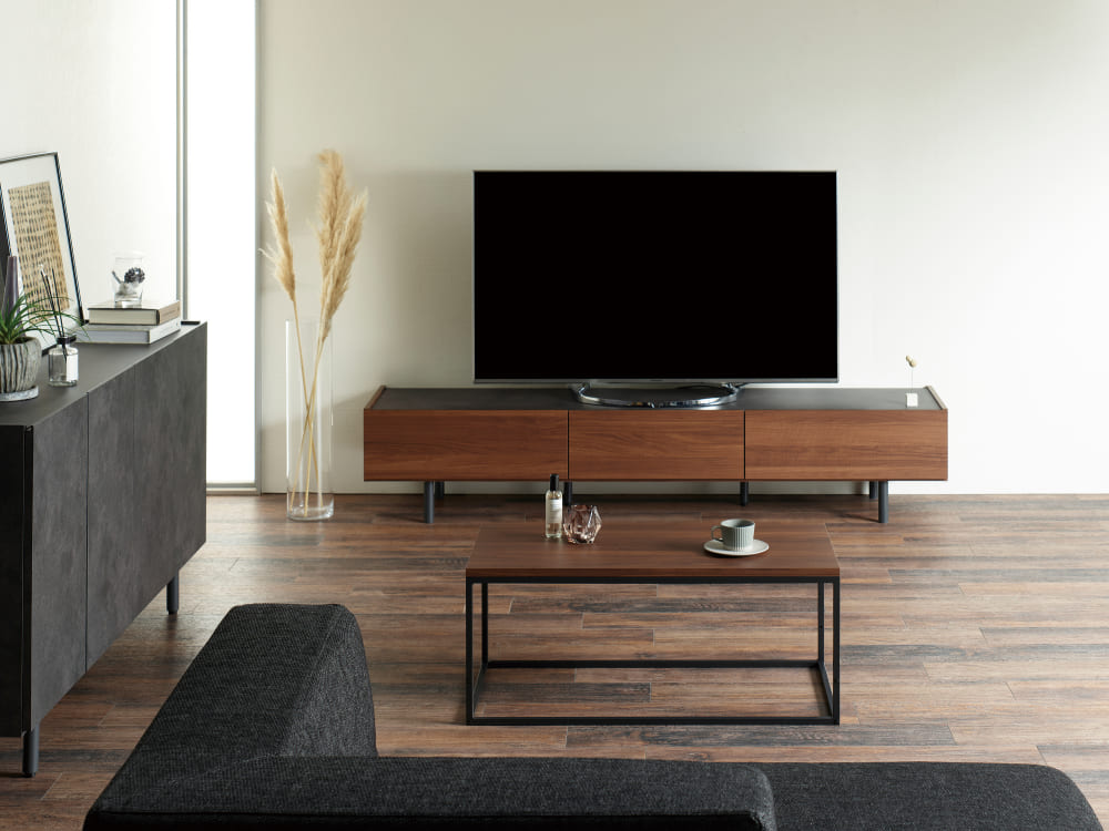 パモウナ　ローボード（テレビ台）　ＷＶー２００　Ｎウォールナット [2]