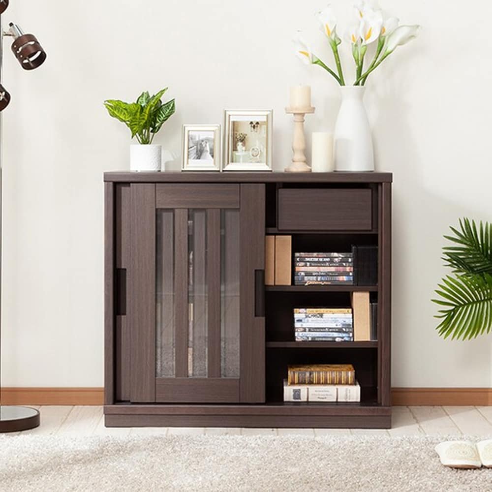 サイドボード　アカツキ　90　DBR　ダークブラウン　<N> [4]