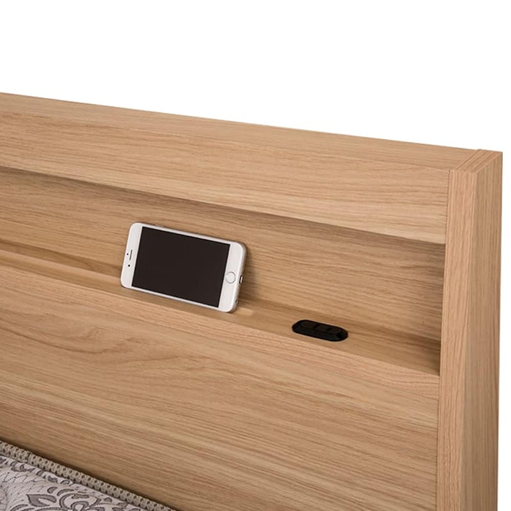 ［シモンズ］　ダブルベッドフレーム　シエラスリムシェルフステーション　ＮＡ?　※マットレス別売 [5]