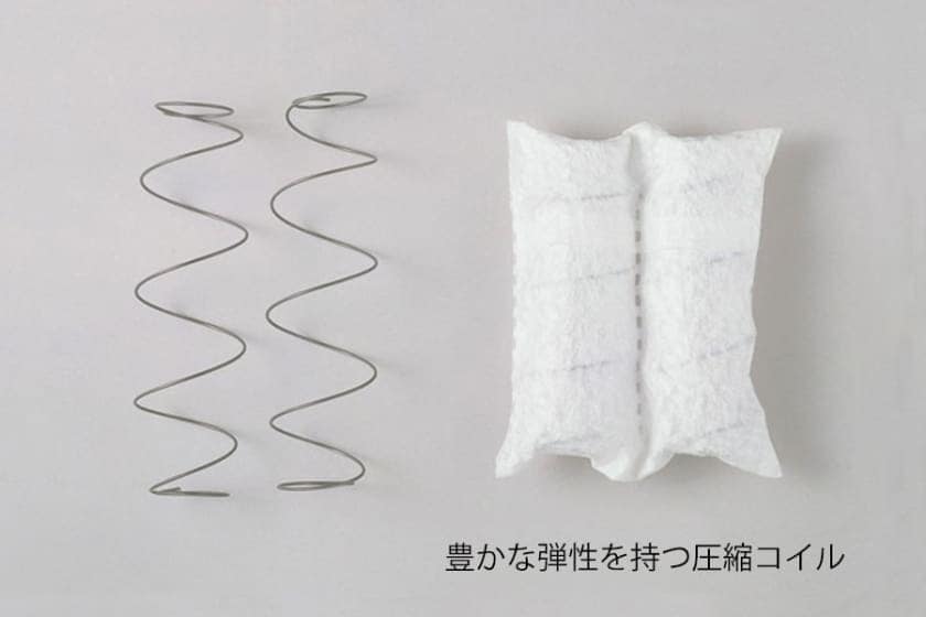 ［シモンズ］　6.5インチゴールデンバリュー2　AB16S03（セミダブルマットレス） ＋ 【寝装品3点セット】ラグジュアリー?　セミダブル　ホワイト／IV [3]