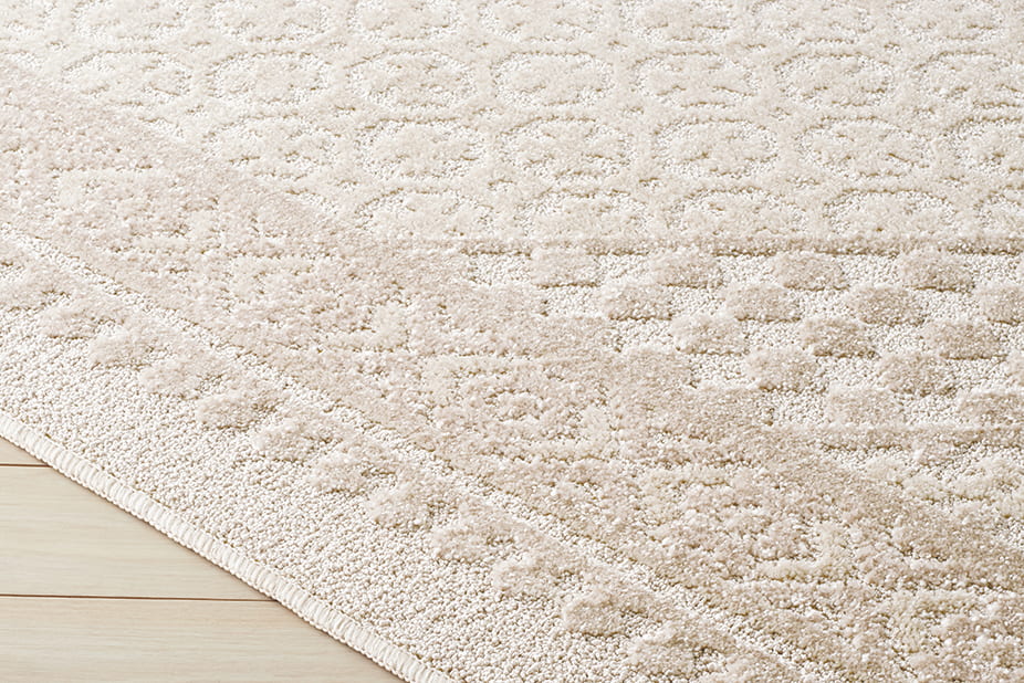 ラグ　リリトラン　１９０×１９０　ベージュ [2]