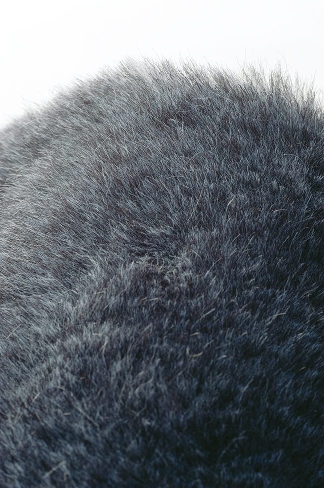 ラグ　ラックスファー　２００ｘ２００　ＢＫ [2]