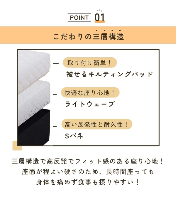 【開梱設置】2人掛けソファ ランプ 幅140cm [4]