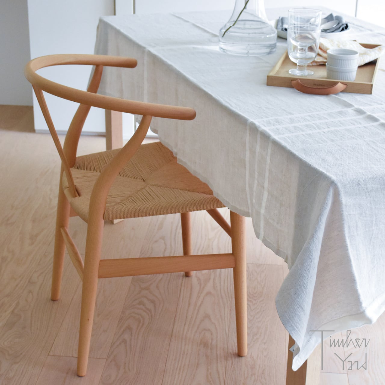 CH24（Yチェア）/ ビーチ材 オイル仕上げ / SH45cm / CARL HANSEN & SON（カール・ハンセン＆サン） / ハンス J. ウェグナー / ワイチェア / ナチュラルペーパーコード / beech oil / 正規販売店 [2]