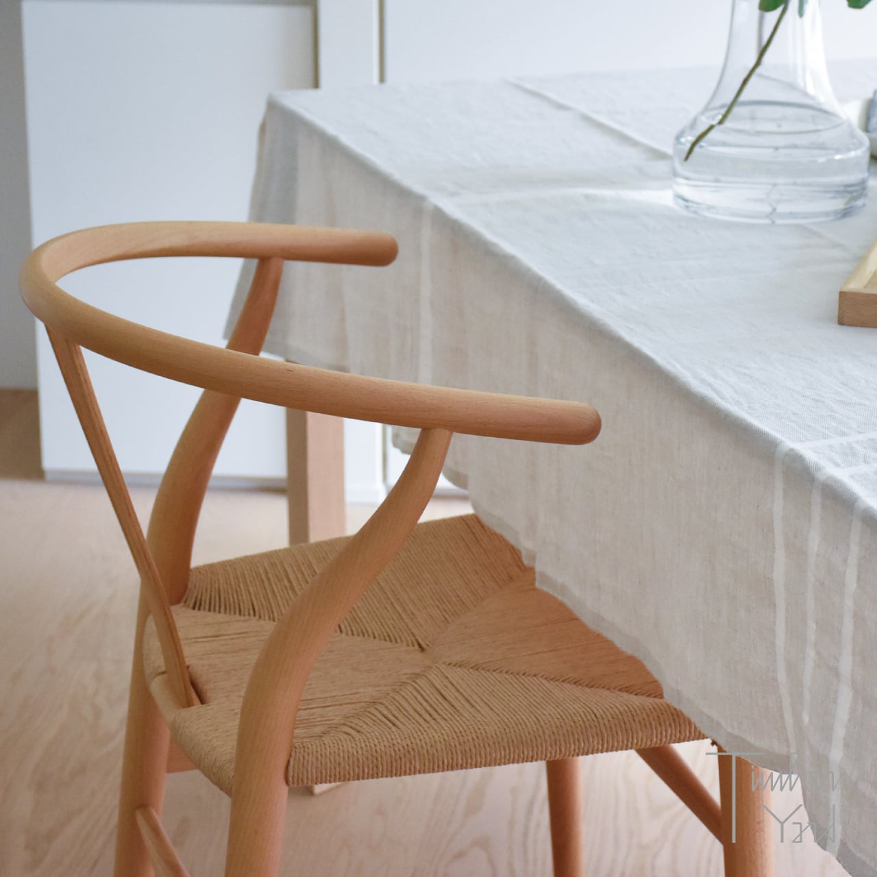 CH24（Yチェア）/ ビーチ材 オイル仕上げ / SH45cm / CARL HANSEN & SON（カール・ハンセン＆サン） / ハンス J. ウェグナー / ワイチェア / ナチュラルペーパーコード / beech oil / 正規販売店 [3]