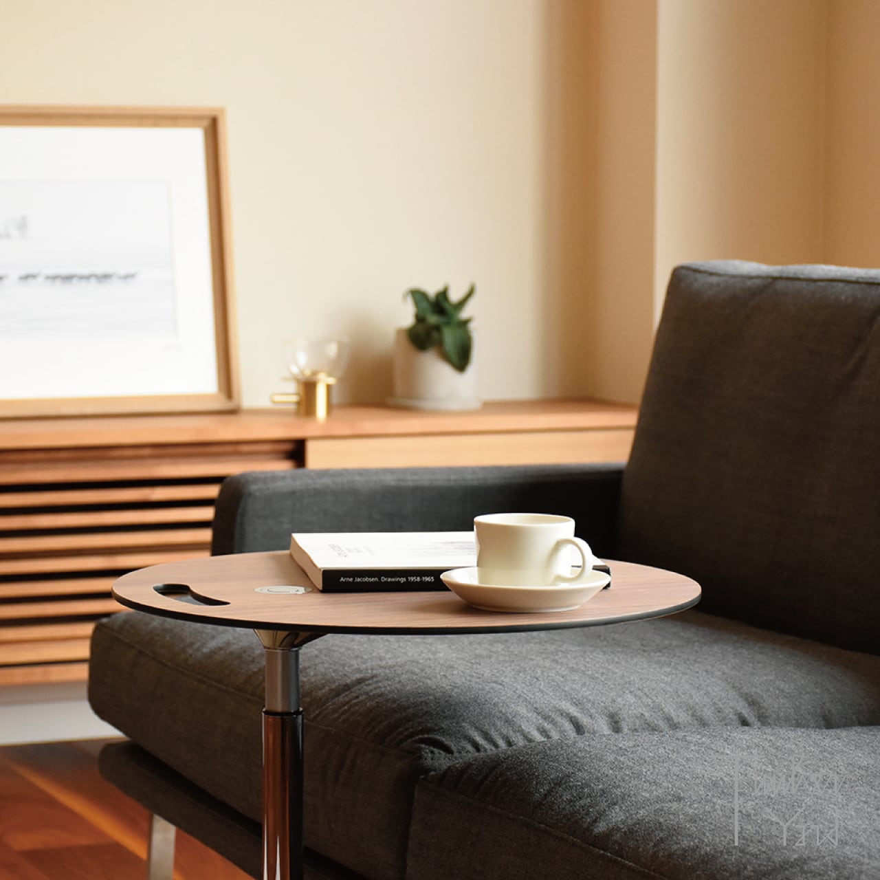 【LITTLE FRIEND™キャンペーン】リトルフレンド KS11 / オーク / クロームポリッシュ仕上げ / 昇降式 / サイドテーブル / FRITZ HANSEN（フリッツ・ハンセン）/ 正規販売店 [3]