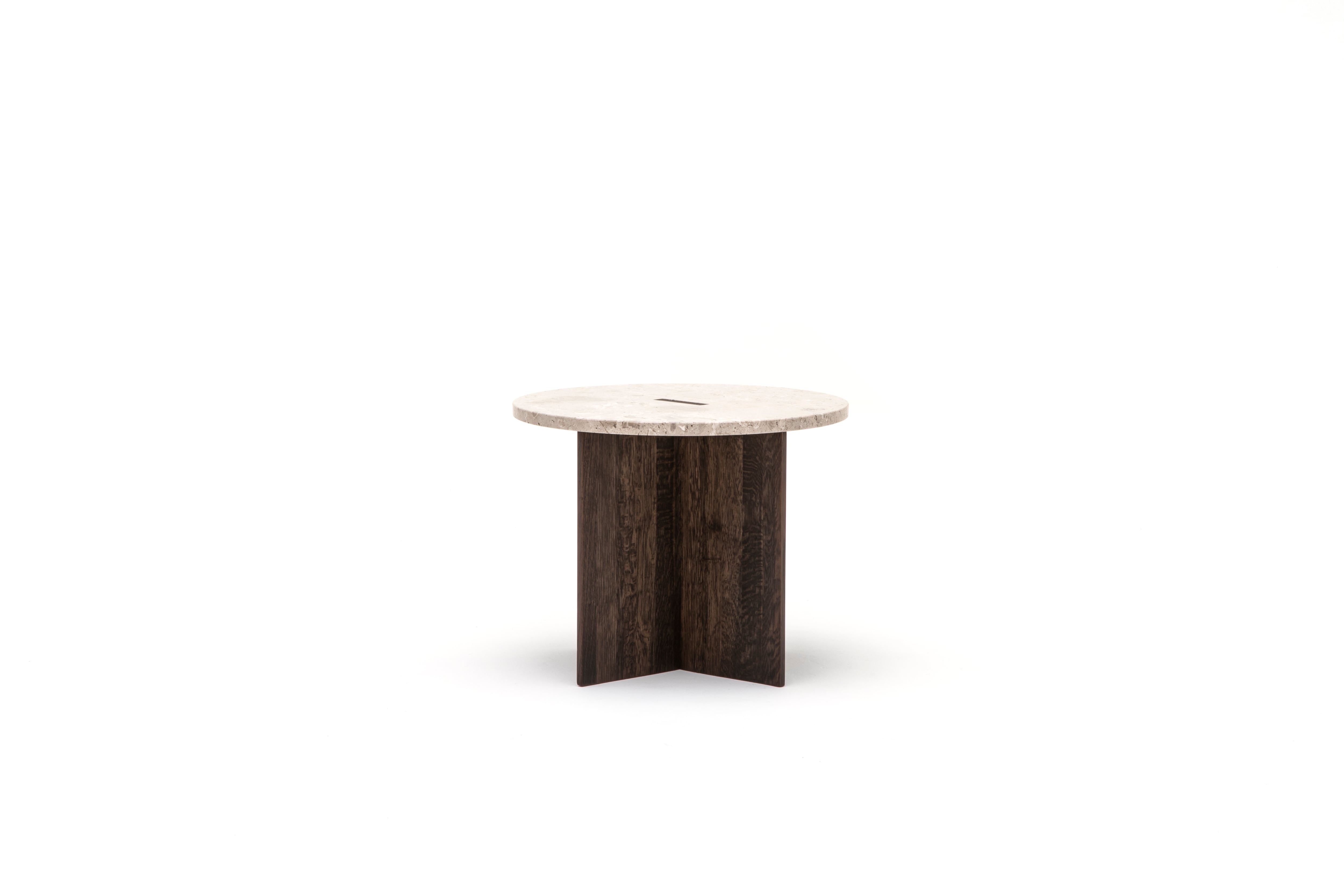 N-ST01｜marble top / small / smoked oak [2]