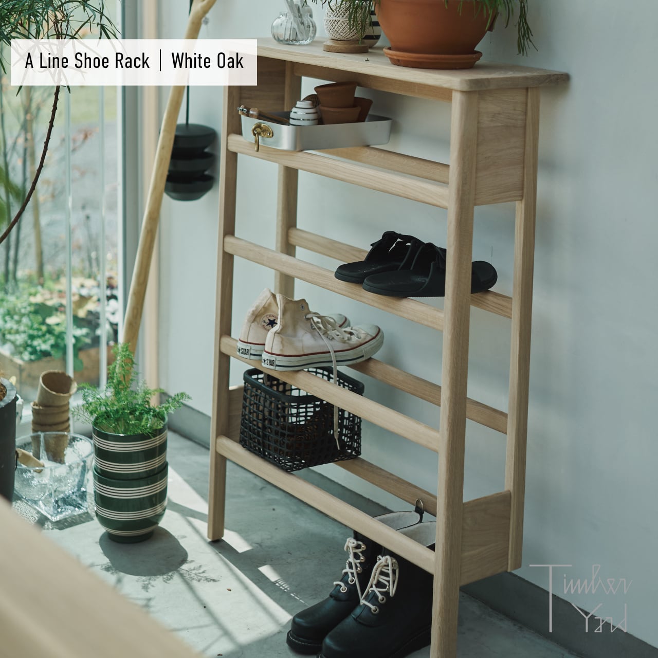 エーライン シューラック / ホワイトオーク / W72cm / 12足用 / A Line Shoe Rack / Form & Refine（フォーム＆リファイン）/ 北欧家具 / 靴棚 / 正規販売店 [2]