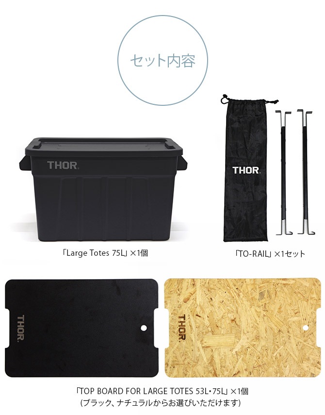 THOR ソー LARGE TOTES カスタムセット 75L [2]