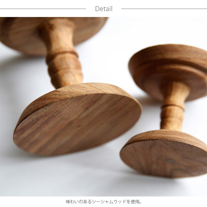 Horn Please ホーン プリーズ WOOD キャンドルスタンド コンポート L [2]